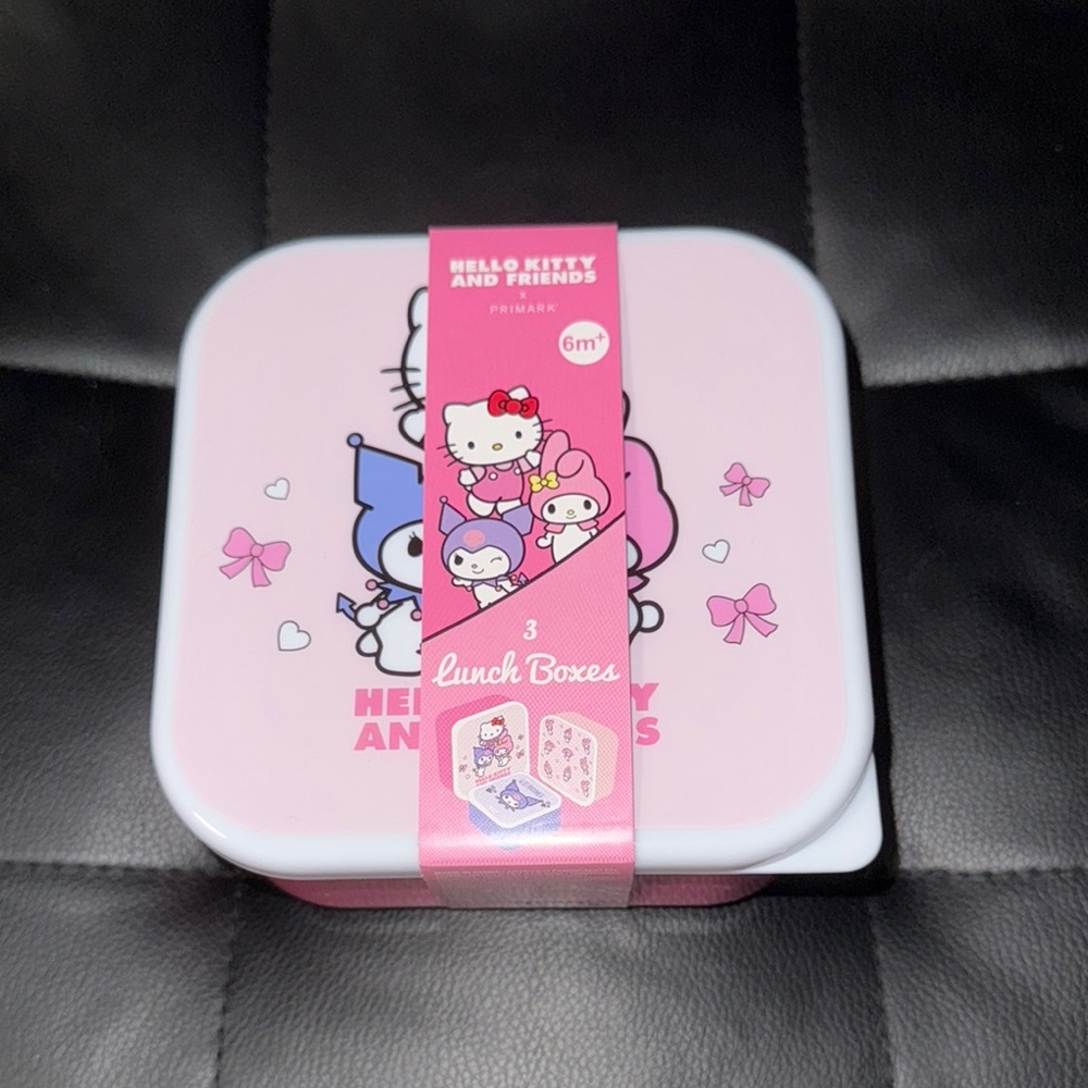 Hello Kitty Pink Lunch Box Set - Picture 2 of 2